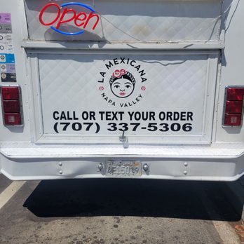Napa Valley La Mexicana - The phone number to order - Food Trucks Near Me - Napa, California Napa Valley La Mexicana - The phone number to order - Food Trucks Near Me - Napa, California