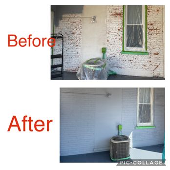 MacDonald & Son - Painted brick wall and concrete patio - General Contractors Near Me - Carlisle, Pennsylvania MacDonald & Son - Painted brick wall and concrete patio - General Contractors Near Me - Carlisle, Pennsylvania