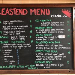 EastEnd Cafe - Menu