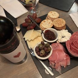 Charcuterie and wine