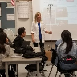 VitaDrip - Nurse Robin teaching students in my classroom.