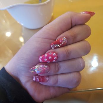 Mimi's Nails - My manicure after they were finished. - Nail Salons Near Me - Folsom, California Mimi's Nails - My manicure after they were finished. - Nail Salons Near Me - Folsom, California