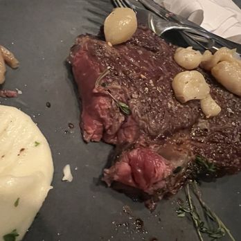 Gallagher's Steakhouse - Bison Rib-Eye* looking VERY rare - Steakhouses Near Me - Las Vegas, Nevada