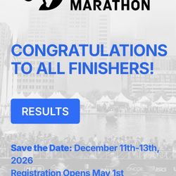 The Dallas Marathon - Projected 2026 date early December.