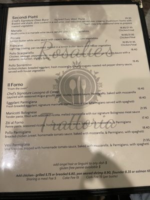 Menu photo 2 Rosalie's Trattoria Wilmington, NC Menu photo 2 Rosalie's Trattoria Wilmington, NC