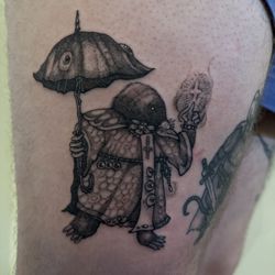 Hari Ato Tattoo - Healing spellcaster mole