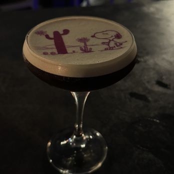 The Fifth - I LOVED my espresso martini and it came with SNOOPY on top! So cute. Another table stopped on their way out to compliment how cute it was. - Cocktail Bars Near Me - Anaheim, California