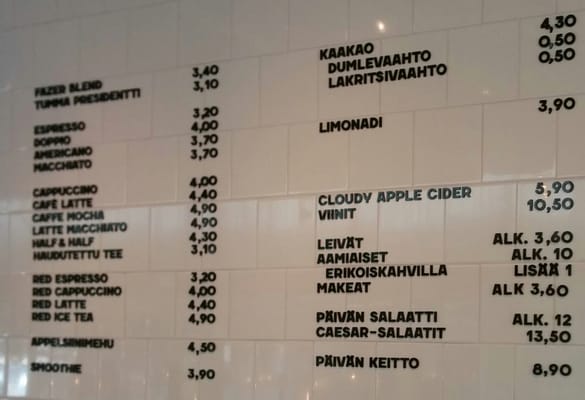 Menu photo 1 Fazer Café Helsinki, 18