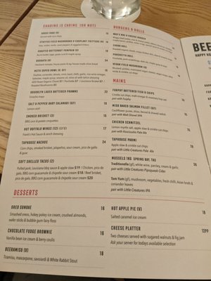 Menu photo 3 Malt Shovel Taphouse The Rocks, NSW