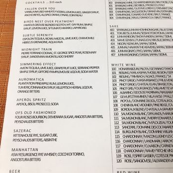 One Flew South - Drink menu Nov 2018 - New American Near Me - Atlanta, Georgia One Flew South - Drink menu Nov 2018 - New American Near Me - Atlanta, Georgia