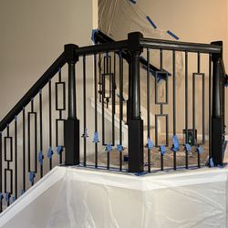 PNP Pro Painters - Freshly painted rails.