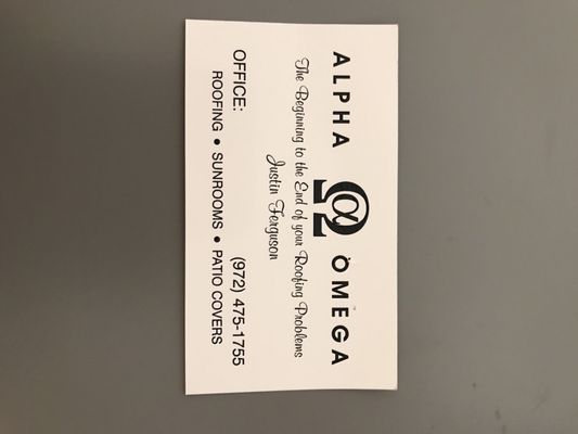Alpha & Omega Roofing Logo