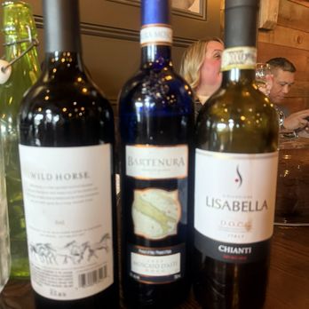 S Egidio - The three wine bottles we finished - Pizza Near Me - Ridgewood, New Jersey