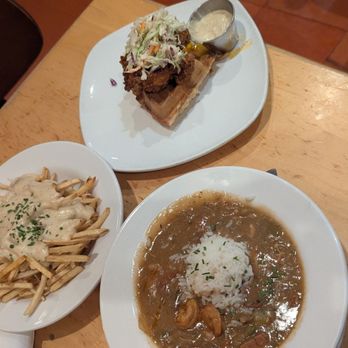 Memphis Cafe - Gravy fries, chicken and waffles and gumbo - Southern Near Me - Costa Mesa, California Memphis Cafe - Gravy fries, chicken and waffles and gumbo - Southern Near Me - Costa Mesa, California