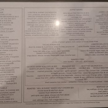 Fish Restaurant + Bar - Food menu - New American Near Me - Stamford, Connecticut