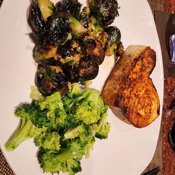 110 Grill Manchester - Sword Fish, Brussel sprouts and broccoli! Beyond good! - Gluten-Free Near Me - Manchester, Connecticut 110 Grill Manchester - Sword Fish, Brussel sprouts and broccoli! Beyond good! - Gluten-Free Near Me - Manchester, Connecticut