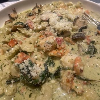 Sixty Vines - Pesto cream sauce pasta. Really good. - New American Near Me - Charlotte, North Carolina Sixty Vines - Pesto cream sauce pasta. Really good. - New American Near Me - Charlotte, North Carolina
