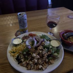Cobb salad with grilled vegetables Cobb salad with grilled vegetables