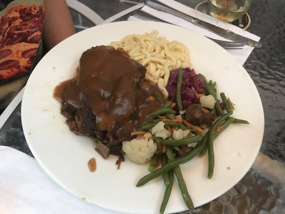 Order Our signature Sauerbraten food online from The Village Lanterne store, Lindenhurst on bringmethat.com