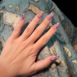 Acrylic fill with design Acrylic fill with design