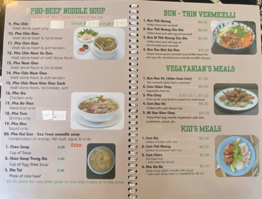 Menu photo 7 Pho Saigon Killeen, TX