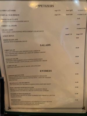 Menu photo 2 Janie Brown's Restaurant Lacombe, LA