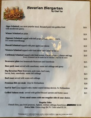 Menu photo 2 Bavarian Biergarten Skiatook, OK