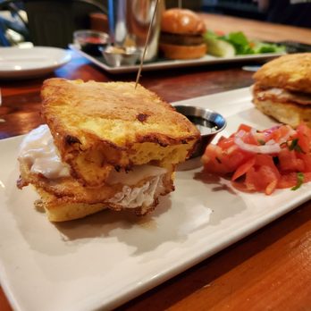 Bin228 Gastropub - Brioche french toast breakfast sandwich - New American Near Me - Glastonbury, Connecticut Bin228 Gastropub - Brioche french toast breakfast sandwich - New American Near Me - Glastonbury, Connecticut