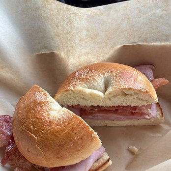 Stu's Brews - Han and bacon bagel - Coffee & Tea Near Me - Eureka, California Stu's Brews - Han and bacon bagel - Coffee & Tea Near Me - Eureka, California