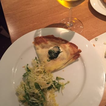 TableVine - Spinach Crepe with Smoked Mozzarella, Ricotta, Parm, White Cream Sauce, and Lemon - Wine Bars Near Me - Sacramento, California TableVine - Spinach Crepe with Smoked Mozzarella, Ricotta, Parm, White Cream Sauce, and Lemon - Wine Bars Near Me - Sacramento, California