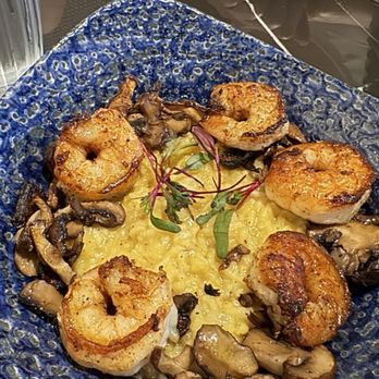 Olinda - Shrimp with risotto. Great flavor overall, risotto was a bit firm for my liking, but that's just a personal preference. - New American Near Me - Canton, Ohio
