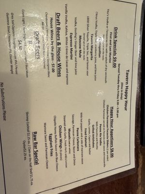 Menu photo 1 First and Last Tavern Hartford Hartford, CT Menu photo 1 First and Last Tavern Hartford Hartford, CT