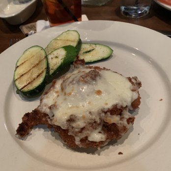 Windward Tavern - Flour encrusted chicken breast with mozzarella cheese and grilled zucchini - American Near Me - Alpharetta, Georgia