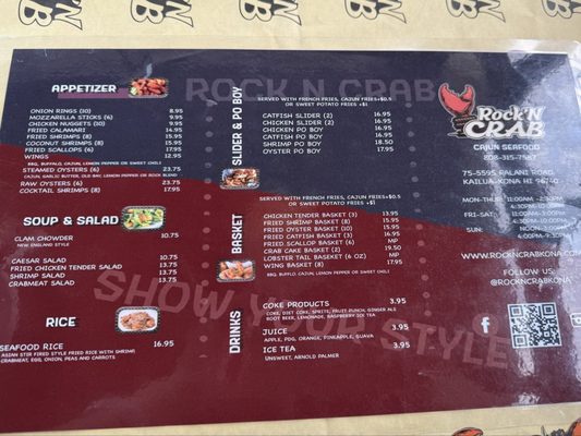 Menu photo 3 Rock’n Crab Kailua-Kona, HI Menu photo 3 Rock’n Crab Kailua-Kona, HI