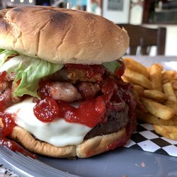 El Puente Bar & Grill - Menu Item: Borinquen Burger