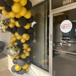 Casa de la Cultura - Balloons outside for official opening
