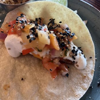 Three's Bar & Grill - Coconut Crusted Fish Taco - Asian Fusion Near Me - Kihei, Hawaii Three's Bar & Grill - Coconut Crusted Fish Taco - Asian Fusion Near Me - Kihei, Hawaii