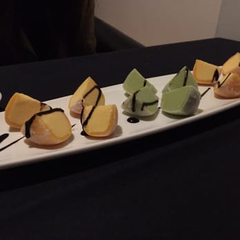 Uni Sushi - Mango and green tea mochi ice cream - Sushi Bars Near Me - Plano, Texas Uni Sushi - Mango and green tea mochi ice cream - Sushi Bars Near Me - Plano, Texas