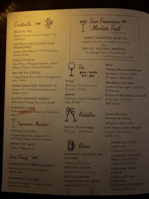Menu photo 2 Lillie Coit's San Francisco, CA