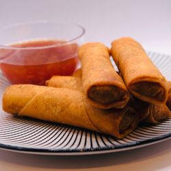 Licia’s Lumpia - Lumpia and Sweet Chili Sauce