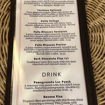 Havana Central - Specials Menu (February 2024) - Latin American Near Me - Garden City, New York
