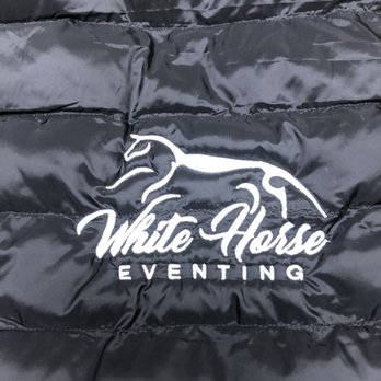 Printing Galore - White Horse Eventing Puffy Jacket Embroidery. - Embroidery & Crochet Near Me - Temecula, California Printing Galore - White Horse Eventing Puffy Jacket Embroidery. - Embroidery & Crochet Near Me - Temecula, California