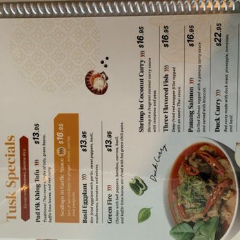 Tusk Thai Cuisine - Menu - Thai Near Me - Batavia, Illinois