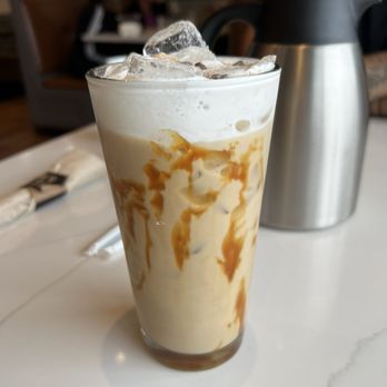First Watch - Honey Caramel Crunch latte - American Near Me - Prosper, Texas