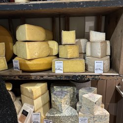 I J Mellis Cheesemonger - Cheese display