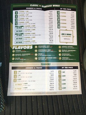 Menu photo 1 Wingstop Sioux Falls, SD