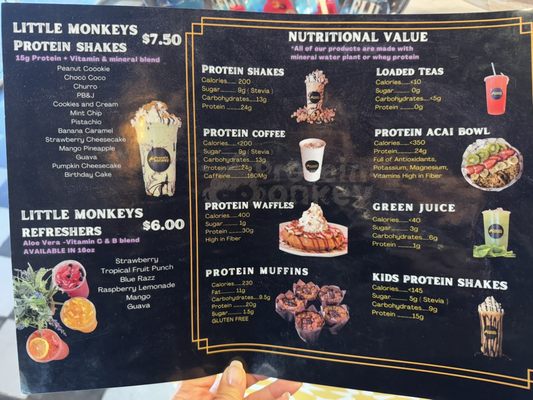Menu photo 2 Protein Monkey Tampa, FL