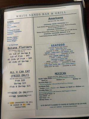 Menu photo 5 White Sands Restaurant & Bar Port Isabel, TX Menu photo 5 White Sands Restaurant & Bar Port Isabel, TX
