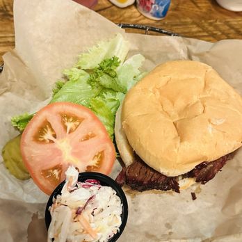 Five Oaks Farm Kitchen - Brisket sandwich with coleslaw - Breakfast & Brunch Near Me - Sevierville, Tennessee Five Oaks Farm Kitchen - Brisket sandwich with coleslaw - Breakfast & Brunch Near Me - Sevierville, Tennessee