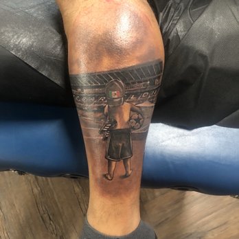 Blue Buddha Tattoo - My husband's leg piece - Tattoo Near Me - Las Vegas, Nevada Blue Buddha Tattoo - My husband's leg piece - Tattoo Near Me - Las Vegas, Nevada